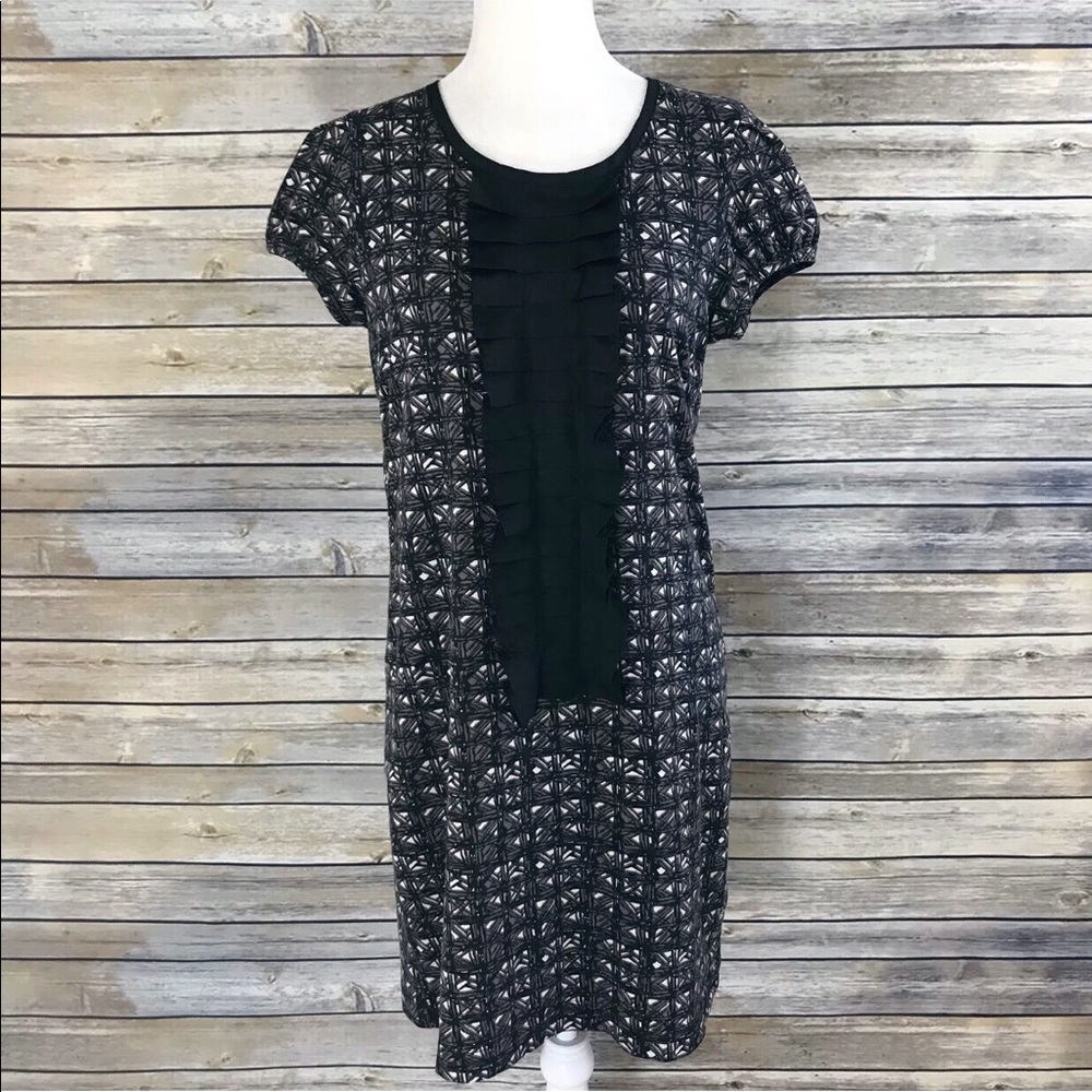Banana Republic Tuxedo Pleat Front Shift Dress